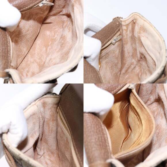 GUCCI GG Plus Supreme Shoulder Bag Pvc Beige Gold - Picture 12 of 13